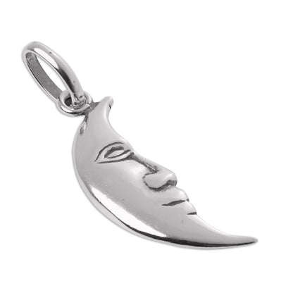Sterling Silver Man in the Moon Charm