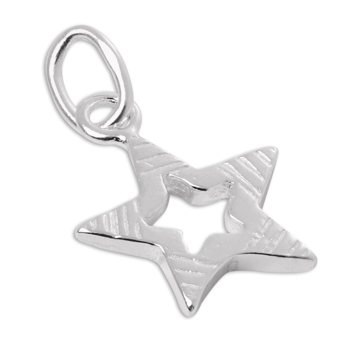 Small Sterling Silver Cut Out Star Charm
