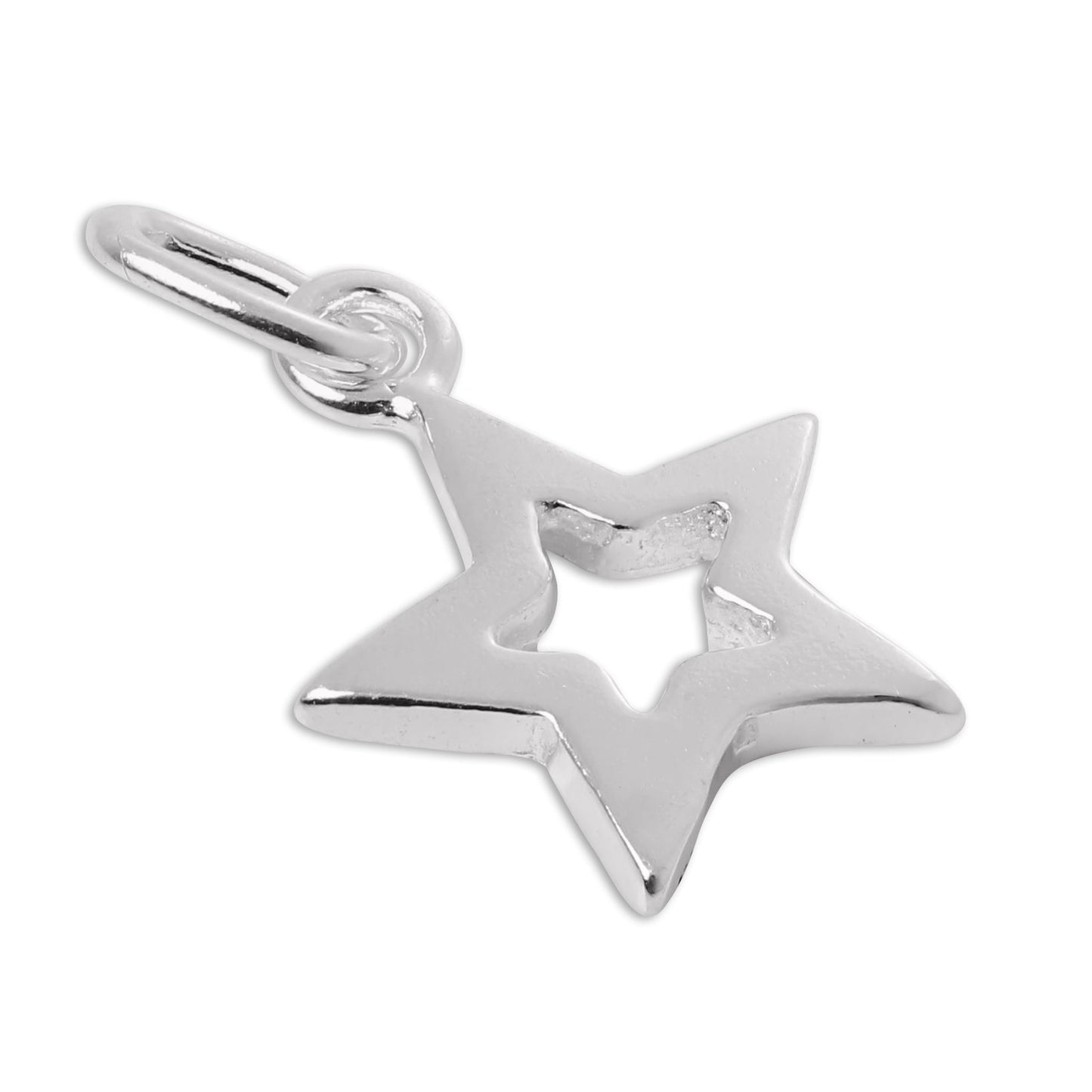 Small Sterling Silver Cut Out Star Charm