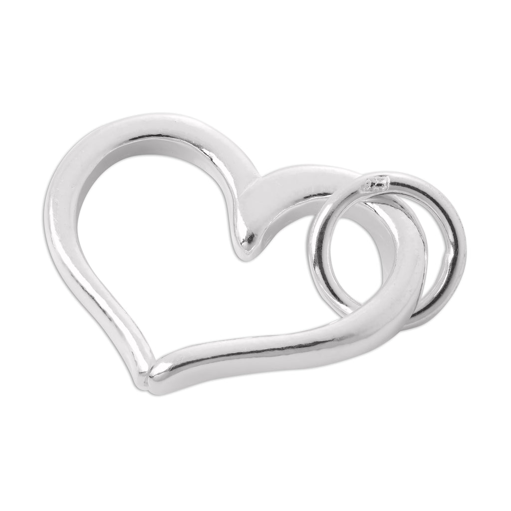 Sterling Silver Open Heart Charm
