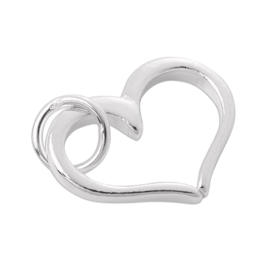 Sterling Silver Open Heart Charm