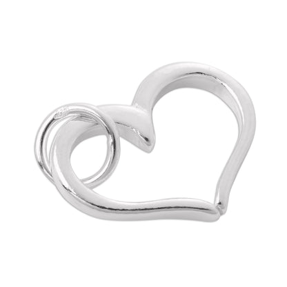Sterling Silver Open Heart Charm