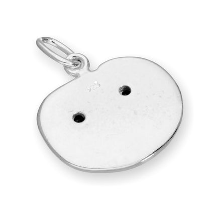 Sterling Silver & Enamel Pumpkin Charm