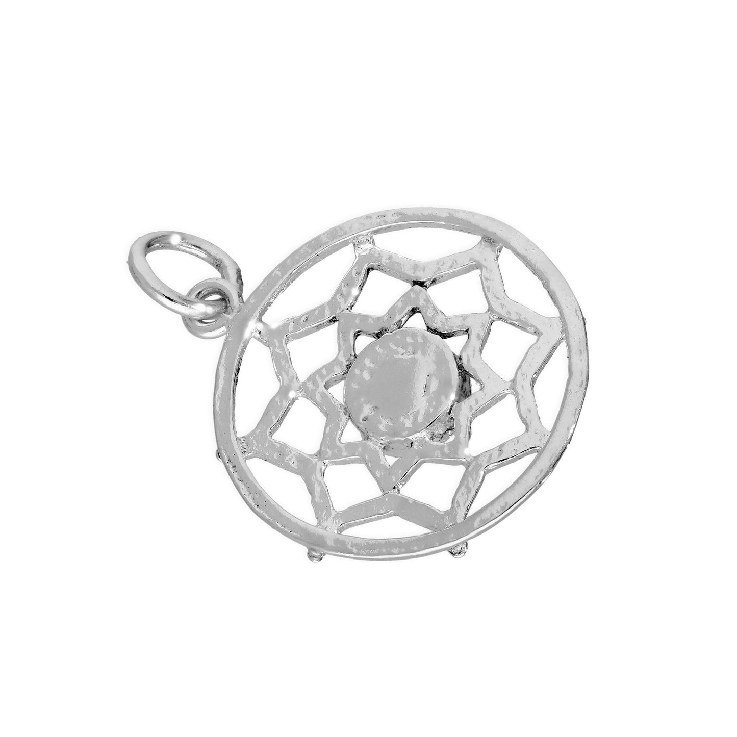 Sterling Silver Dreamcatcher Charm