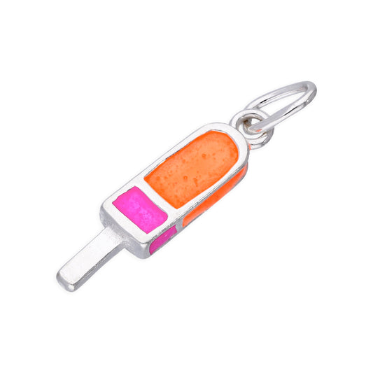 Sterling Silver & Coloured Enamel Ice Lolly Charm
