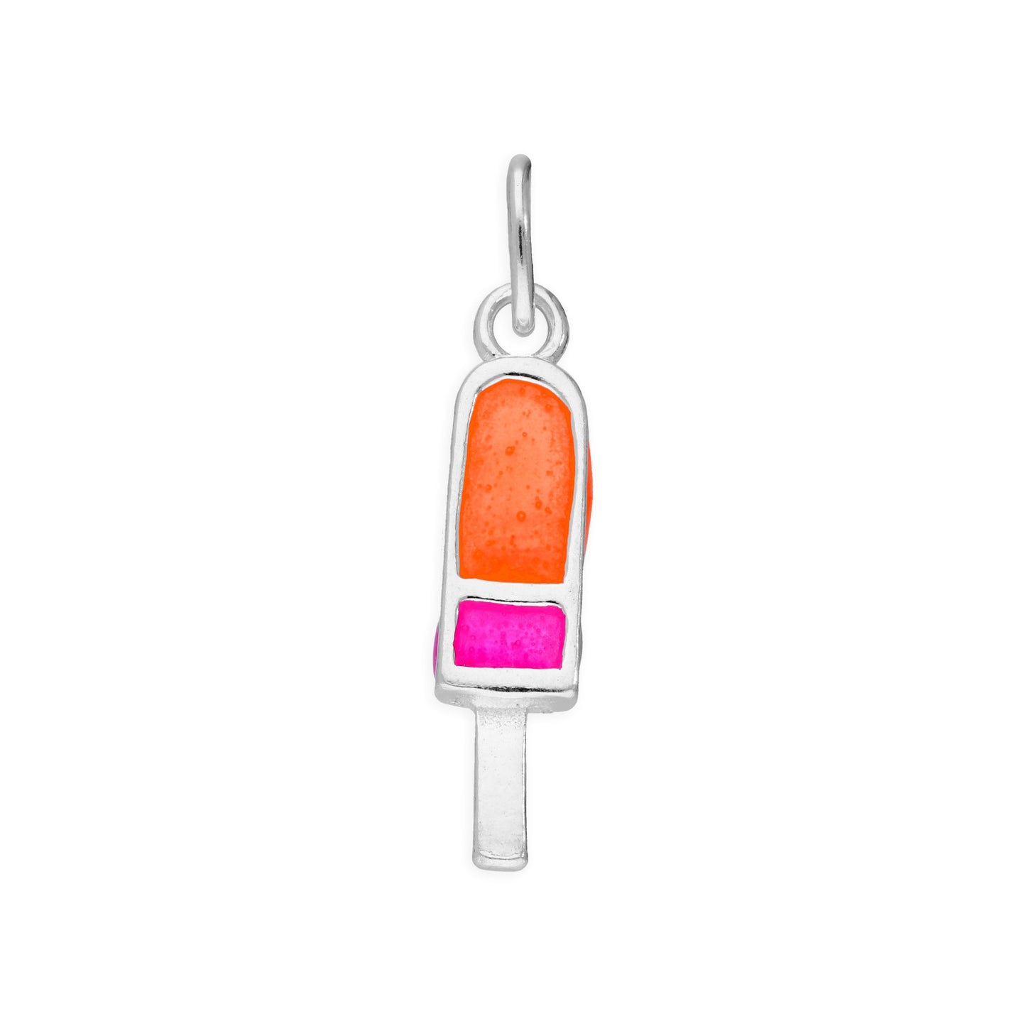 Sterling Silver & Coloured Enamel Ice Lolly Charm