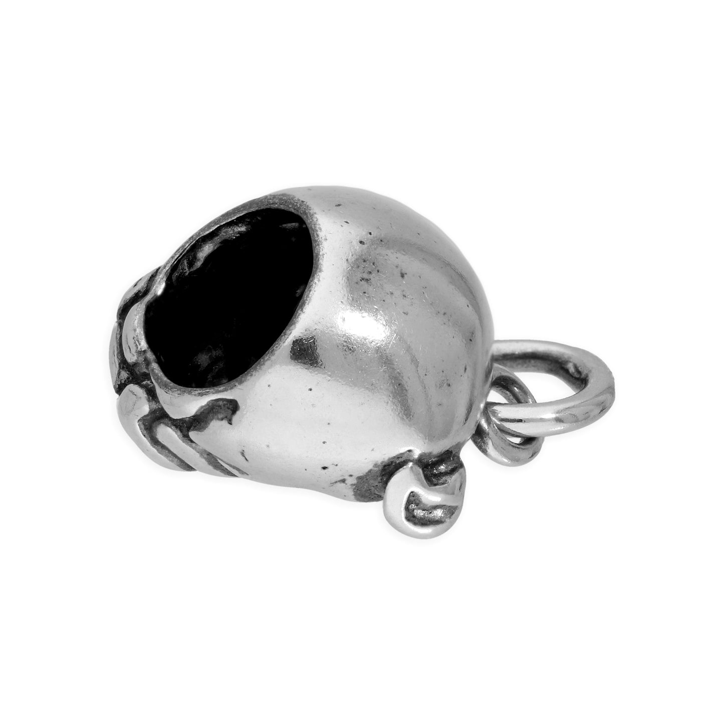 Sterling Silver 3D Bulldog Head Charm
