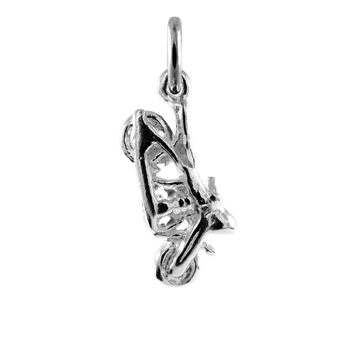 Sterling Silver Classic Motorbike Charm