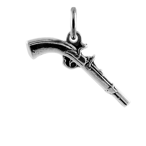 Sterling Silver Flintlock Gun charm