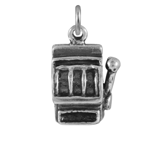Sterling Silver Slot Machine Charm