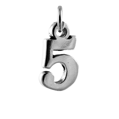 Sterling Silver Number Charms 0 - 9