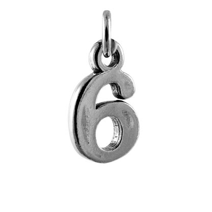 Sterling Silver Number Charms 0 - 9