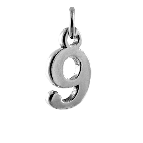 Sterling Silver Number Charms 0 - 9