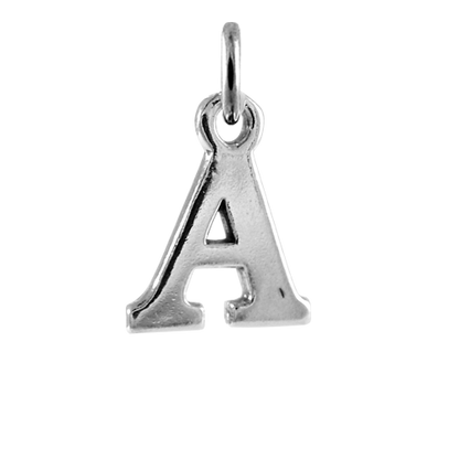 Sterling Silver Alphabet Letter Charm A - Z