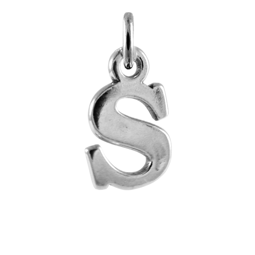 Sterling Silver Alphabet Letter Charm A - Z