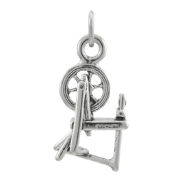 Sterling Silver Spinning Wheel Charm
