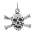 Sterling Silver Skull and Crossbones Charm
