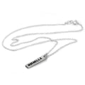 Personalised Sterling Silver Hammered Drop Hand Made Necklace