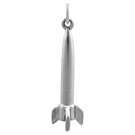 Sterling Silver Rocket Charm