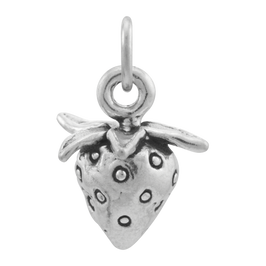 Sterling Silver Strawberry Charm