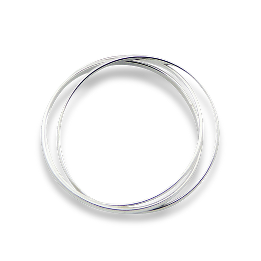 Sterling Silver Interlocking Rings