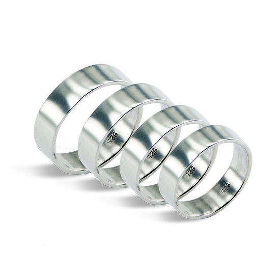 Sterling Silver 6mm Modern Ring