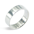Sterling Silver 6mm Modern Ring