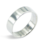 Sterling Silver 6mm Modern Ring