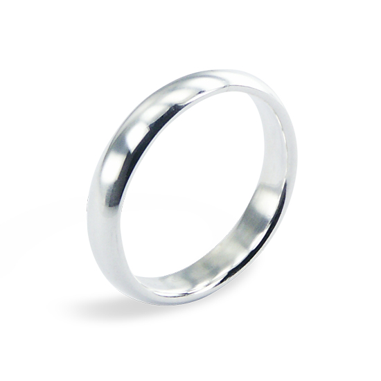 Sterling Silver 4mm Classic Ring