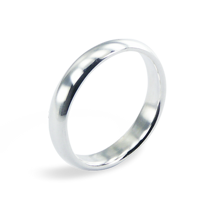 Sterling Silver 4mm Classic Ring