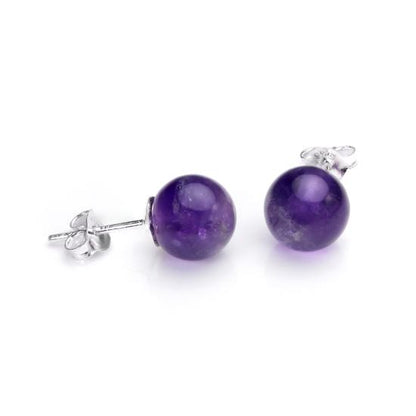 Sterling Silver & Gemstone Stud Earrings