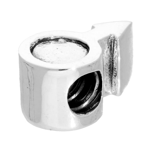 Sterling Silver Male Mars Symbol Bead Charm