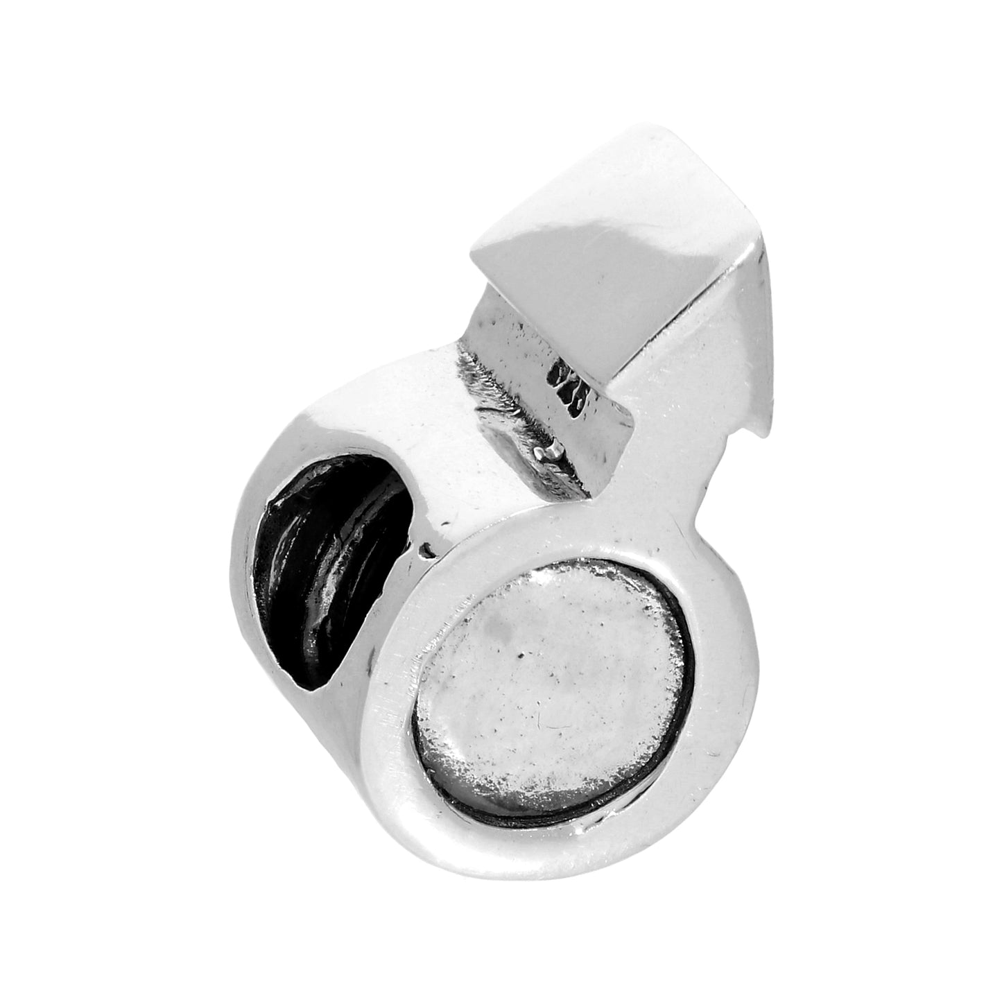 Sterling Silver Male Mars Symbol Bead Charm