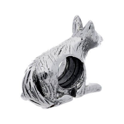 Sterling Silver Dog Bead Charm