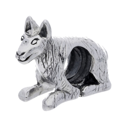 Sterling Silver Dog Bead Charm