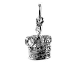Sterling Silver Crown Charm