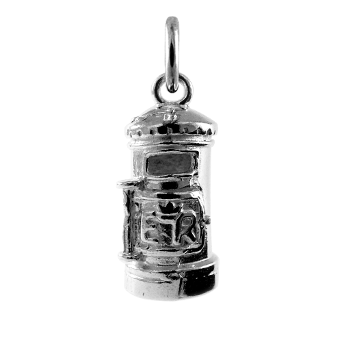 Sterling Silver Post Box Charm
