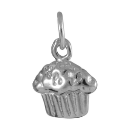 Sterling Silver Cup Cake Charm