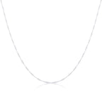Sterling Silver Singapore Chain 16 - 24 Inches