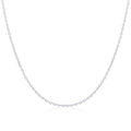Sterling Silver Diamond Cut Trace Chain 16 - 18 Inches
