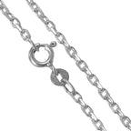 Sterling Silver Diamond Cut Trace Chain 16 - 18 Inches