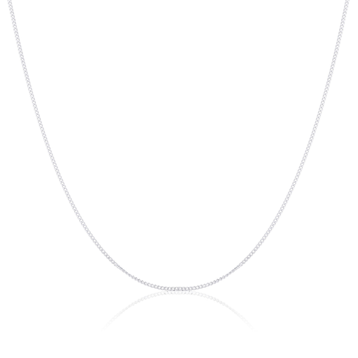 Sterling Silver Diamond Cut Curb Chain