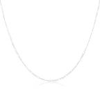 Sterling Silver Diamond Cut Figaro Chain 16 - 24 Inches