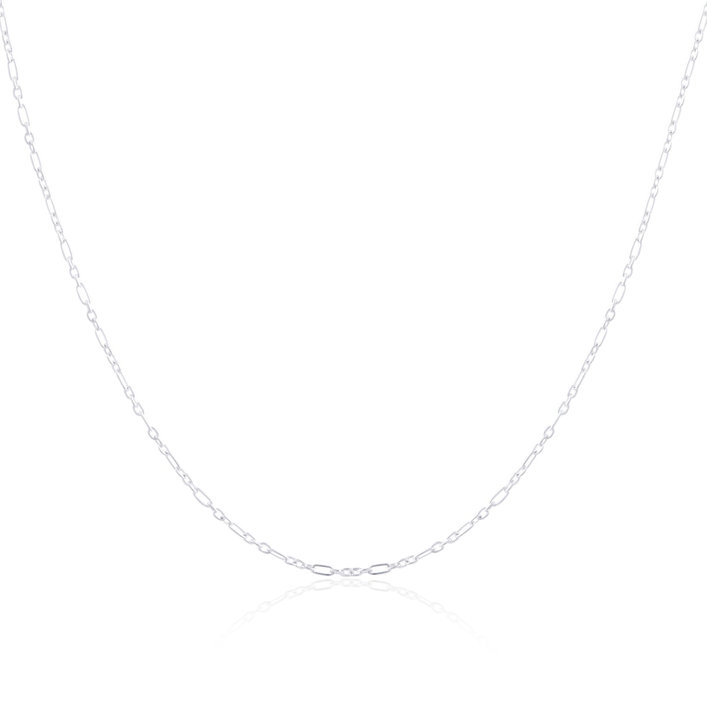 Sterling Silver Fetter Chain 16 - 24 Inches