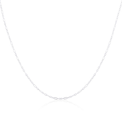 Sterling Silver Fetter Chain 16 - 24 Inches
