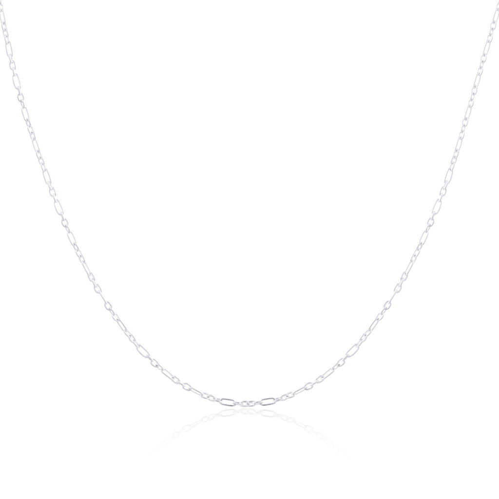 Sterling Silver Fetter Chain 16 - 24 Inches