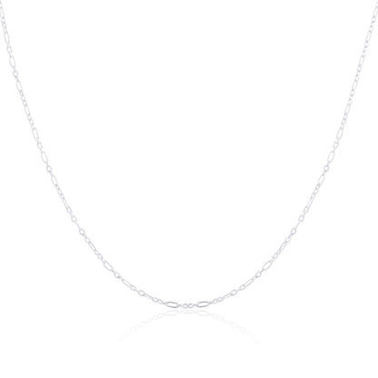 Sterling Silver Fetter Chain 16 - 24 Inches