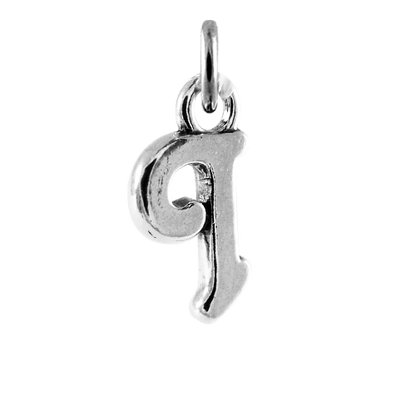 Sterling Silver Script Alphabet Letter Charms A - Z