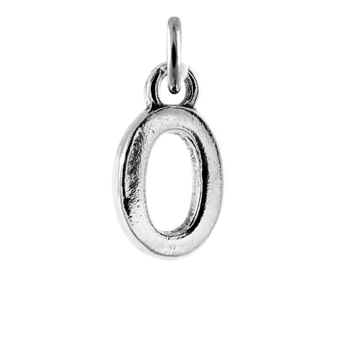Sterling Silver Script Number Charms 0 - 9