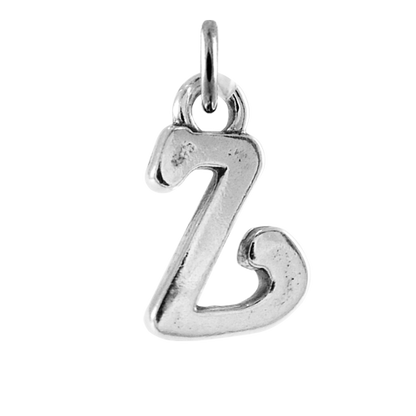 Sterling Silver Script Alphabet Letter Charms A - Z